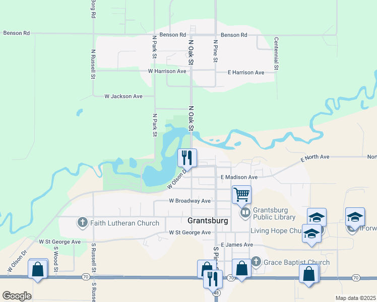 227 North Oak Street, Grantsburg WI Walk Score