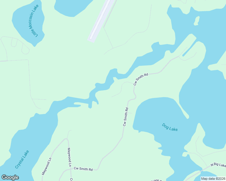 map of restaurants, bars, coffee shops, grocery stores, and more near 2011 Serendipity Lane in Three Lakes