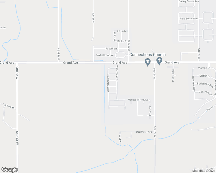 map of restaurants, bars, coffee shops, grocery stores, and more near 1120 Blackberry Way in Billings