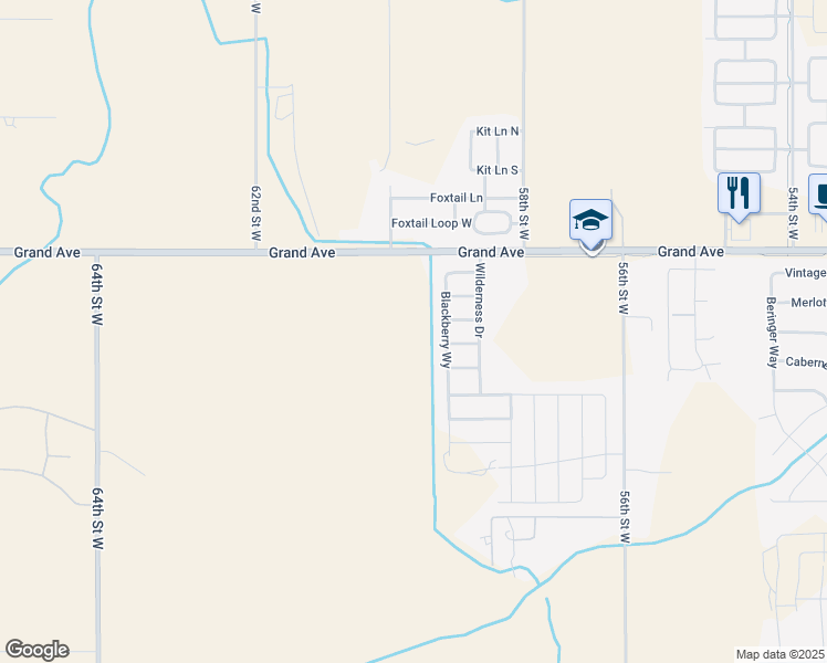 map of restaurants, bars, coffee shops, grocery stores, and more near 1120 Blackberry Way in Billings