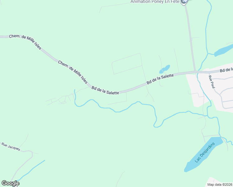 map of restaurants, bars, coffee shops, grocery stores, and more near 1113 Boulevard de la Salette in Saint-Jérôme