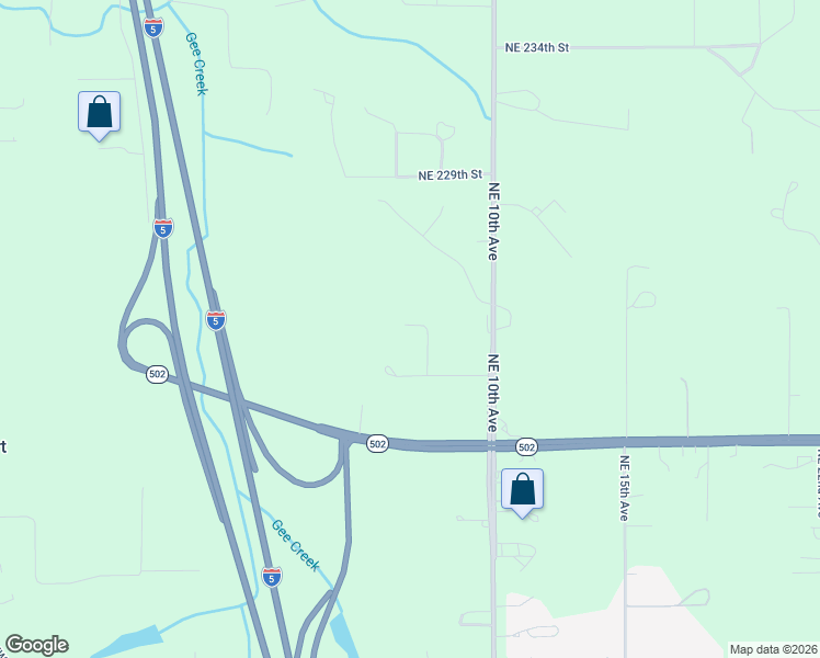 map of restaurants, bars, coffee shops, grocery stores, and more near 710 Northeast 221st Way in Ridgefield