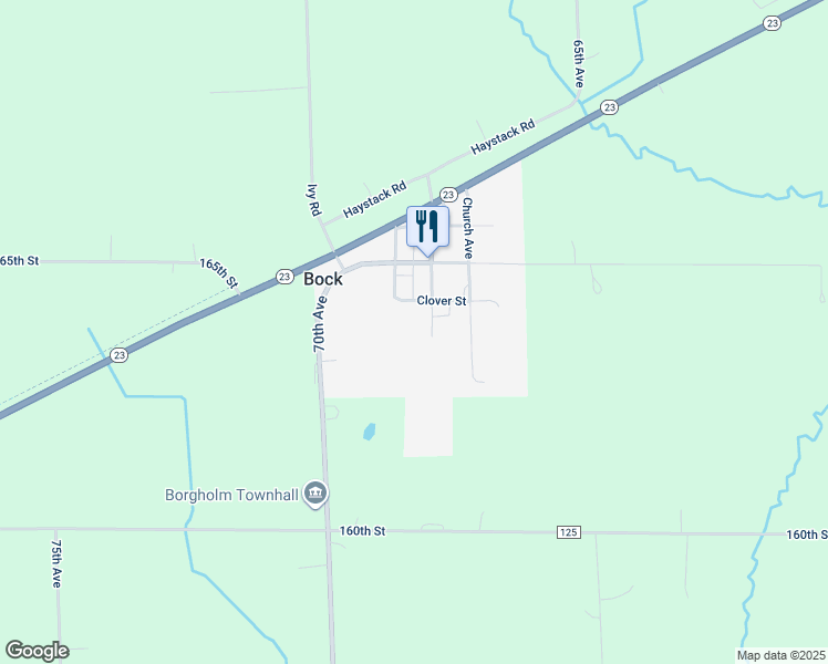 map of restaurants, bars, coffee shops, grocery stores, and more near in Bock