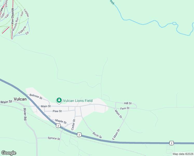 map of restaurants, bars, coffee shops, grocery stores, and more near 4560 Hill Street in Vulcan