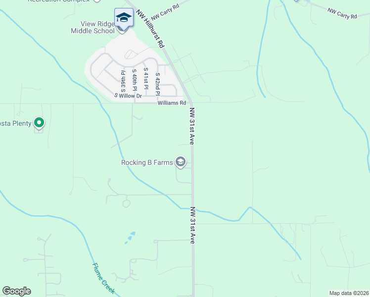 map of restaurants, bars, coffee shops, grocery stores, and more near 22518 Northwest 31st Avenue in Ridgefield