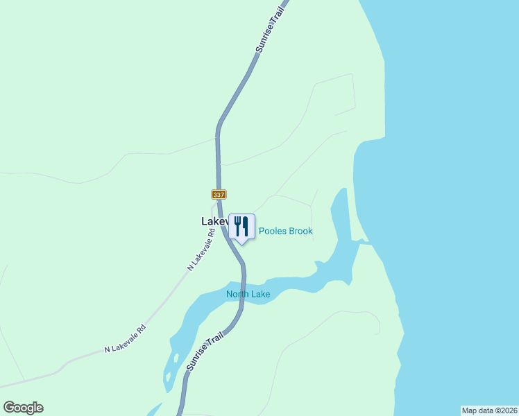 map of restaurants, bars, coffee shops, grocery stores, and more near 131 MacNeil Road in Antigonish, Subd. A