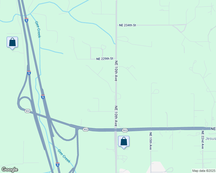 map of restaurants, bars, coffee shops, grocery stores, and more near 904 Northeast 224th Circle in Ridgefield
