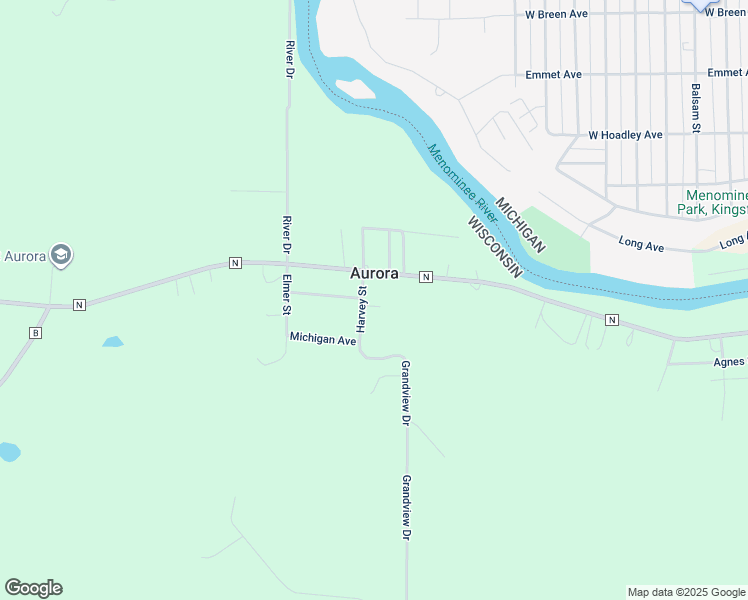 map of restaurants, bars, coffee shops, grocery stores, and more near 1938 Grandview Drive in Niagara