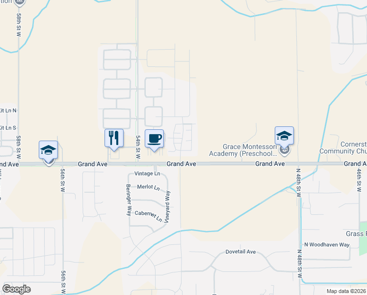 map of restaurants, bars, coffee shops, grocery stores, and more near 1508 Granite Peak Trail in Billings
