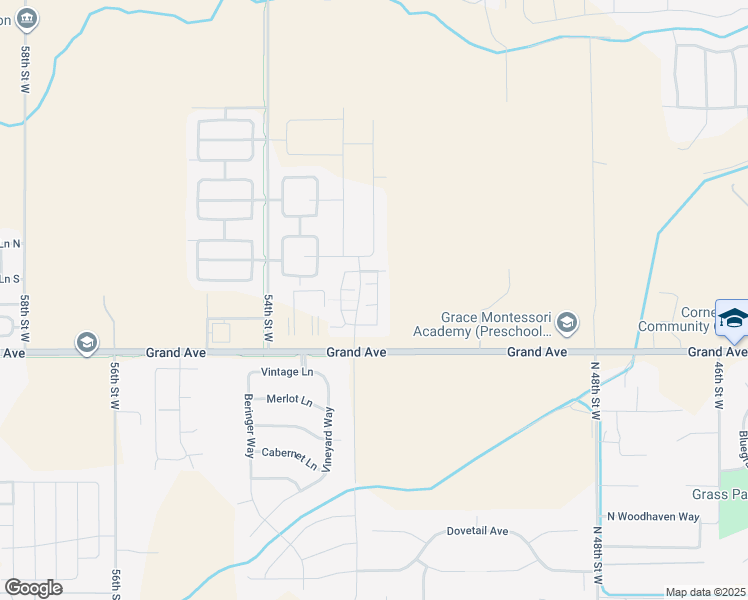 map of restaurants, bars, coffee shops, grocery stores, and more near 5125 Granite Peak Trail in Billings