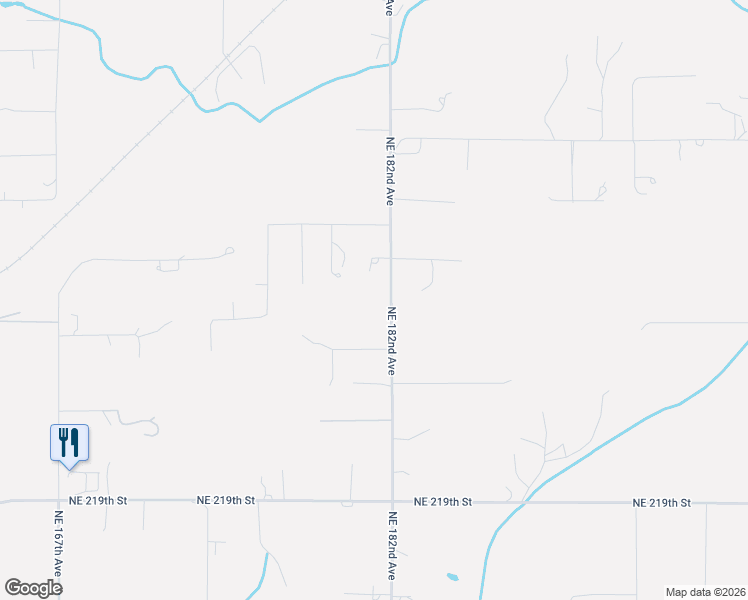 map of restaurants, bars, coffee shops, grocery stores, and more near 22704 Northeast 182nd Avenue in Battle Ground