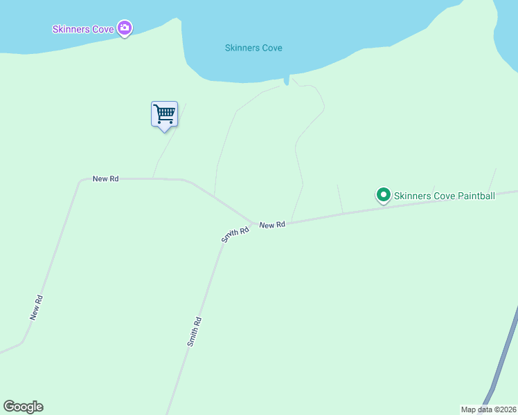 map of restaurants, bars, coffee shops, grocery stores, and more near 615 New Road in River John