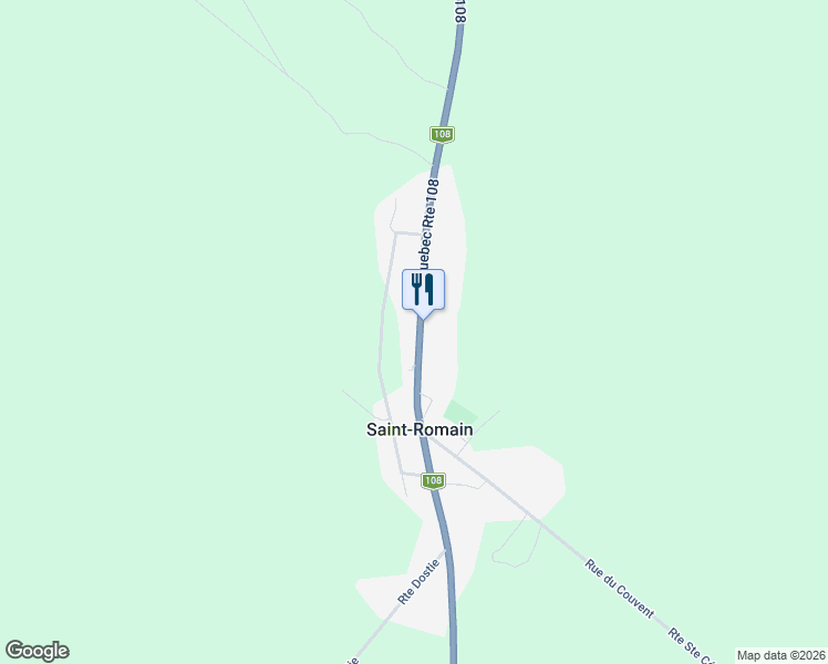 map of restaurants, bars, coffee shops, grocery stores, and more near 270 Rue Principale in Saint-Romain