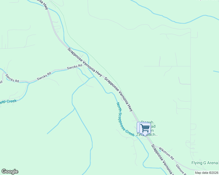 map of restaurants, bars, coffee shops, grocery stores, and more near 32046 Scappoose Vernonia Highway in Scappoose