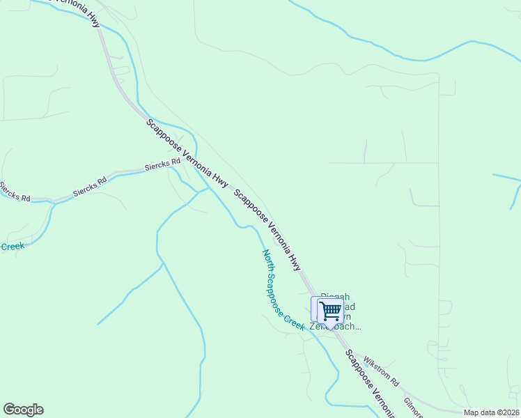 map of restaurants, bars, coffee shops, grocery stores, and more near 32005 Scappoose Vernonia Highway in Scappoose