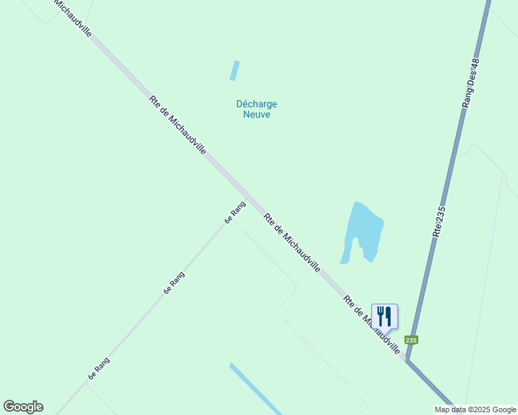 map of restaurants, bars, coffee shops, grocery stores, and more near 1706 Route de Michaudville in Saint-Jude