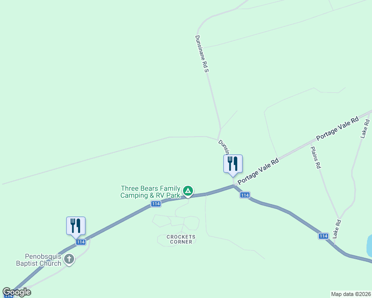 map of restaurants, bars, coffee shops, grocery stores, and more near 21 Canada Packers Road in Penobsquis