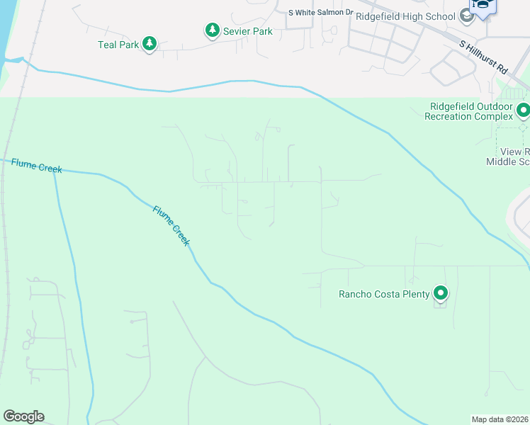 map of restaurants, bars, coffee shops, grocery stores, and more near 5317 Northwest 234th Street in Ridgefield