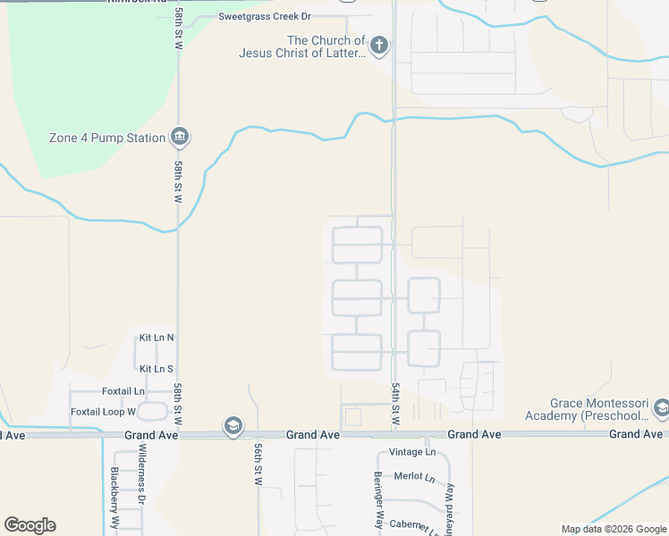 map of restaurants, bars, coffee shops, grocery stores, and more near 5428 Summerstone in Billings