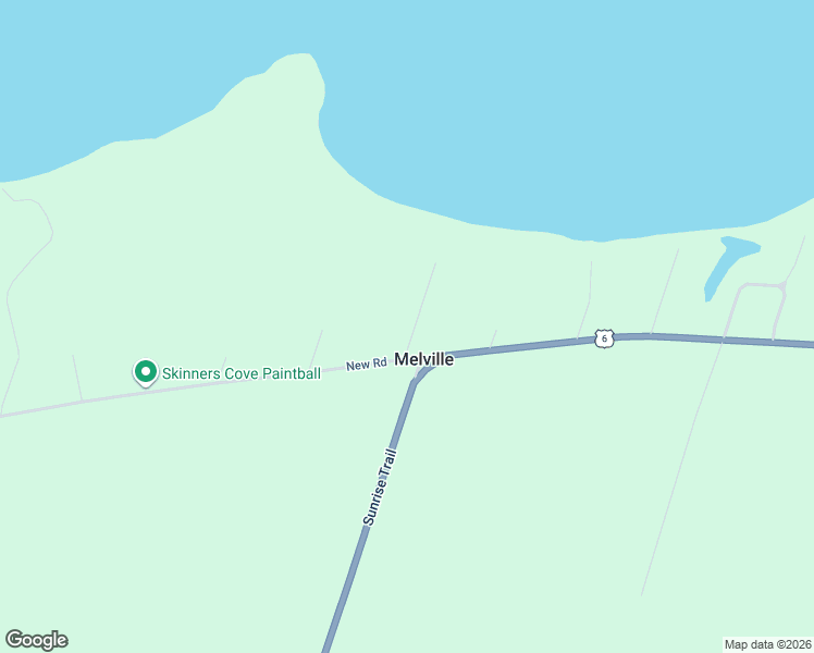 map of restaurants, bars, coffee shops, grocery stores, and more near New Road in Melville