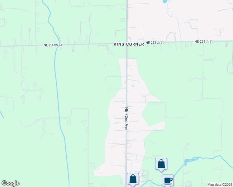 map of restaurants, bars, coffee shops, grocery stores, and more near 23304 Northeast 72nd Avenue in Battle Ground