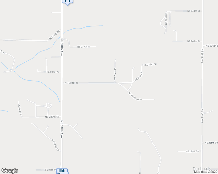 map of restaurants, bars, coffee shops, grocery stores, and more near 1601 Northeast 234th Street in Ridgefield