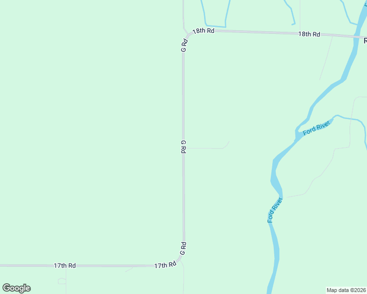 map of restaurants, bars, coffee shops, grocery stores, and more near 6718 G Road in Escanaba