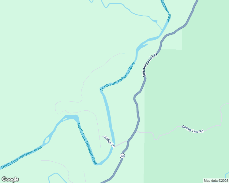 map of restaurants, bars, coffee shops, grocery stores, and more near 77528 Oregon 53 in Nehalem