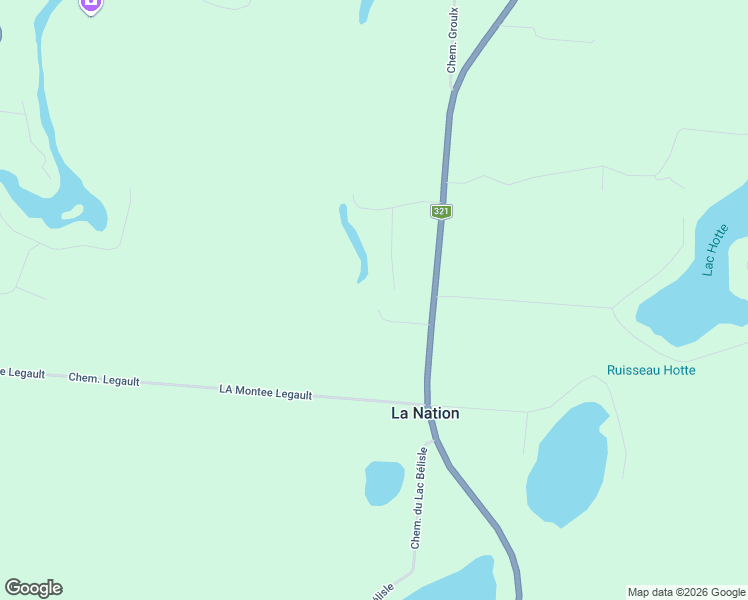 map of restaurants, bars, coffee shops, grocery stores, and more near Chemin Laplaine in Outaouais