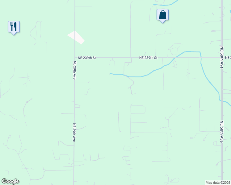 map of restaurants, bars, coffee shops, grocery stores, and more near 23401 Northeast 29th Avenue in Ridgefield