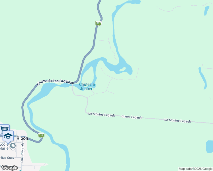 map of restaurants, bars, coffee shops, grocery stores, and more near 1089 Chemin du Domaine in Saint-André-Avellin