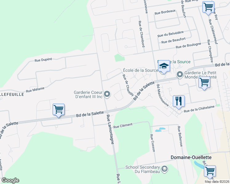 map of restaurants, bars, coffee shops, grocery stores, and more near 693 Rue de Vincennes in Saint-Jã©Rã´Me