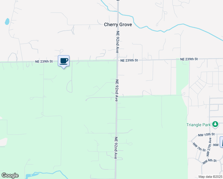 map of restaurants, bars, coffee shops, grocery stores, and more near 23408 Northeast 92nd Avenue in Battle Ground