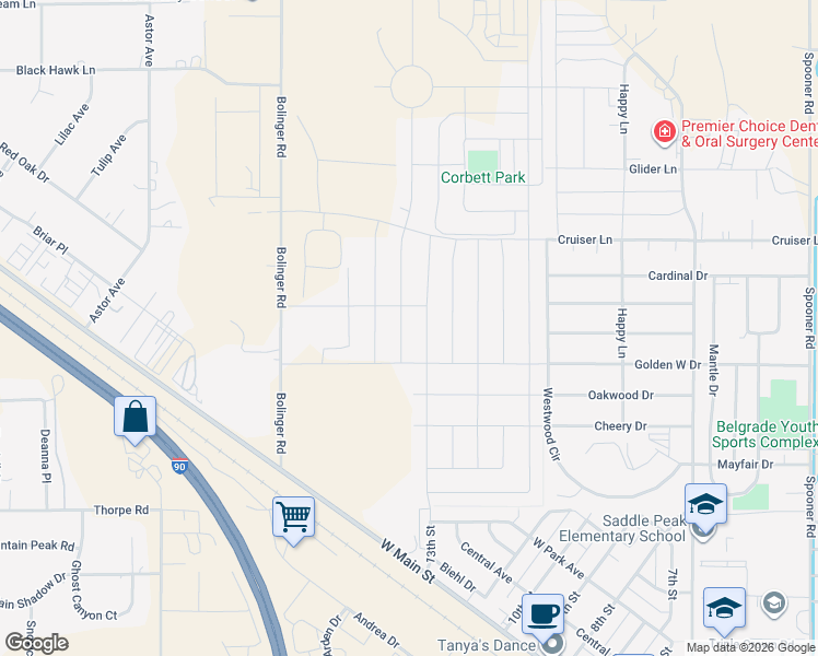 map of restaurants, bars, coffee shops, grocery stores, and more near 217 Bollinger Road in Belgrade