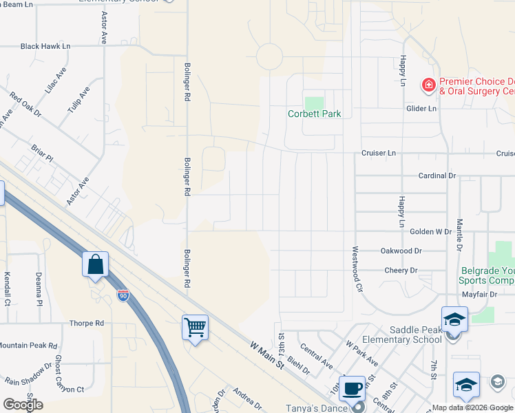 map of restaurants, bars, coffee shops, grocery stores, and more near 217 Bollinger Road in Belgrade