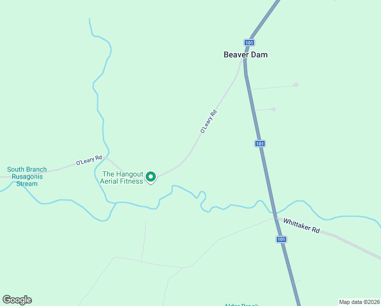 map of restaurants, bars, coffee shops, grocery stores, and more near O'Leary Road in Beaver Dam