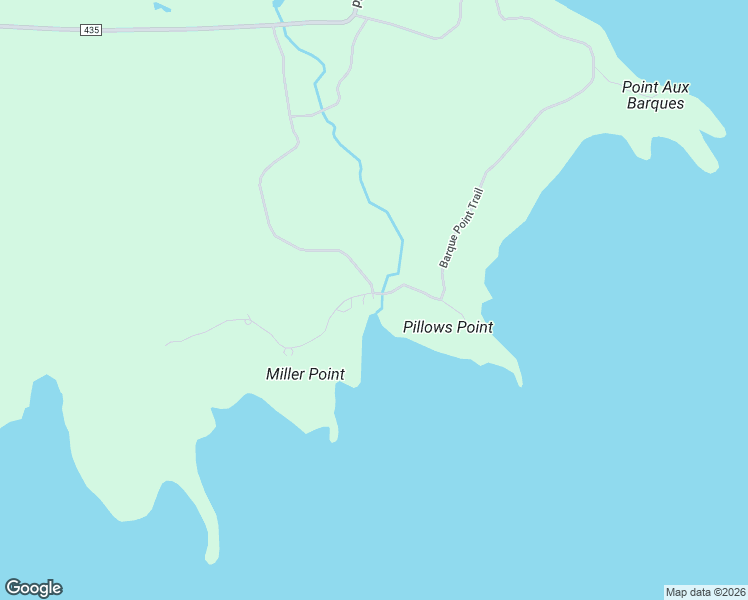 map of restaurants, bars, coffee shops, grocery stores, and more near Barque Point Trail in Manistique