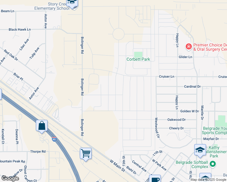 map of restaurants, bars, coffee shops, grocery stores, and more near 701 Halfpipe Street in Belgrade