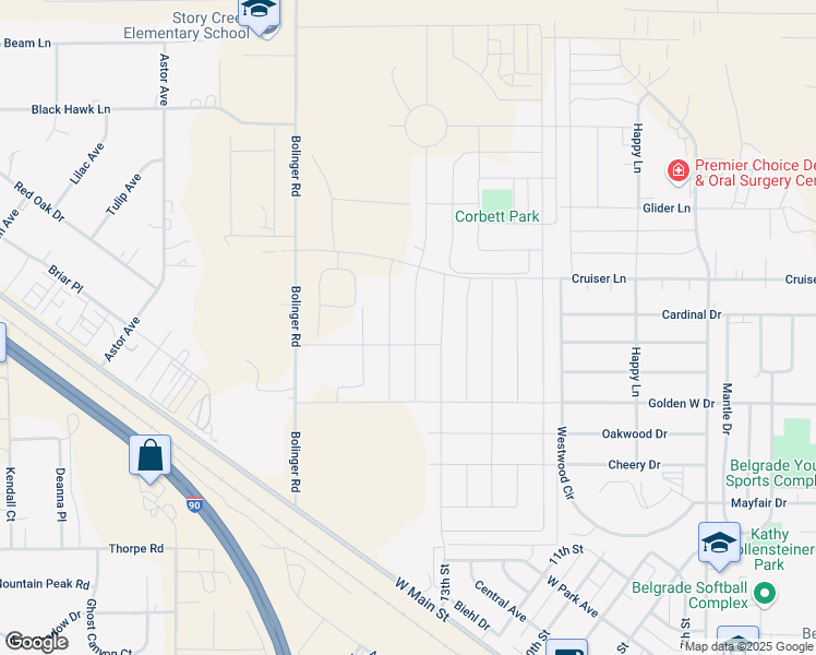 map of restaurants, bars, coffee shops, grocery stores, and more near 701 Halfpipe Street in Belgrade