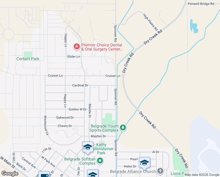 map of restaurants, bars, coffee shops, grocery stores, and more near 818 Di Maggio Dr in Belgrade