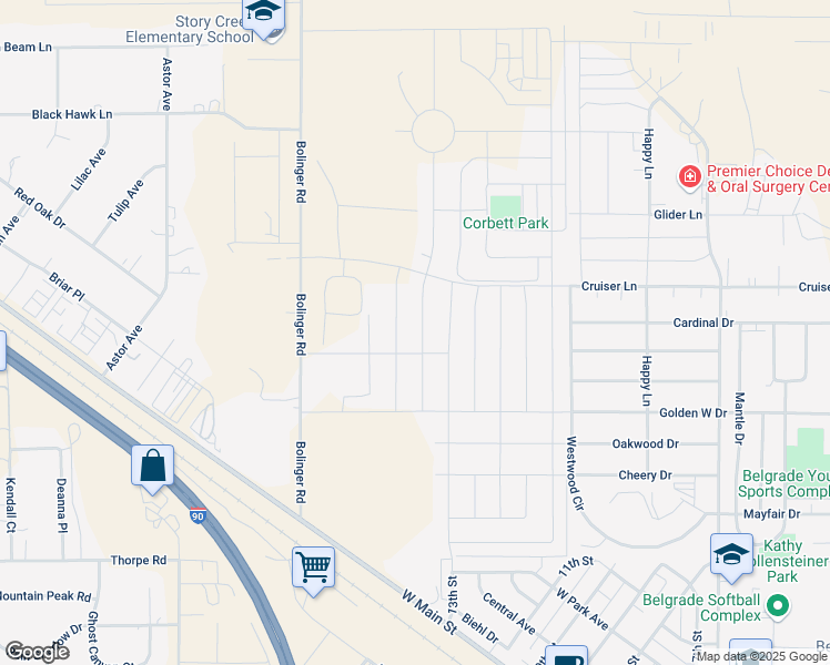 map of restaurants, bars, coffee shops, grocery stores, and more near 701 Halfpipe Street in Belgrade