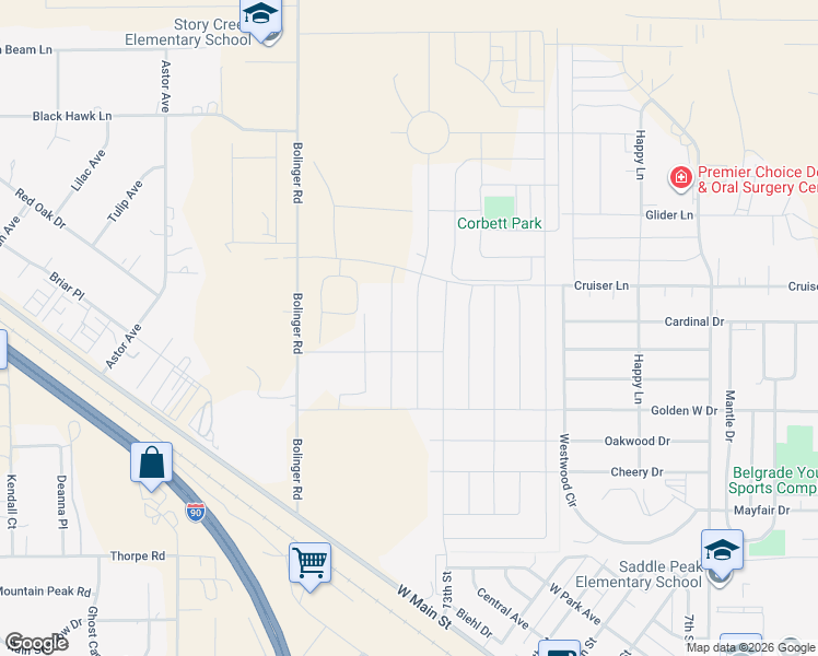 map of restaurants, bars, coffee shops, grocery stores, and more near 701 Halfpipe Street in Belgrade