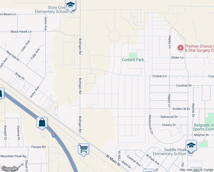 map of restaurants, bars, coffee shops, grocery stores, and more near 701 Halfpipe Street in Belgrade