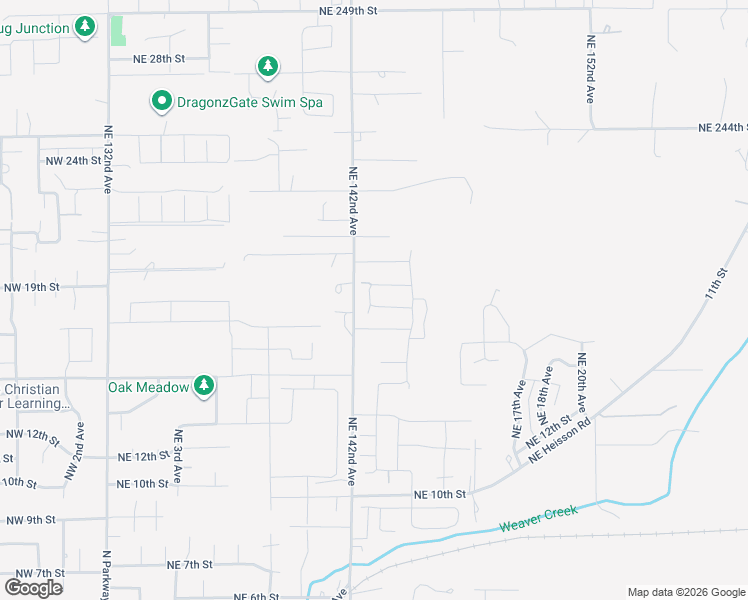 map of restaurants, bars, coffee shops, grocery stores, and more near 1170 Northeast 18th Street in Battle Ground