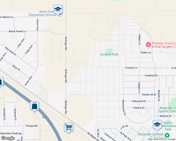 map of restaurants, bars, coffee shops, grocery stores, and more near 706 13th Street in Belgrade