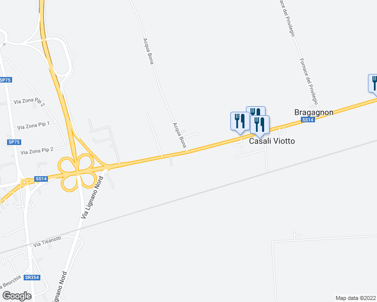 map of restaurants, bars, coffee shops, grocery stores, and more near 7 Acqua Bona in Provincia di Udine