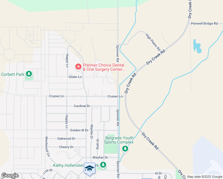 map of restaurants, bars, coffee shops, grocery stores, and more near 600 Cruiser Lane in Belgrade