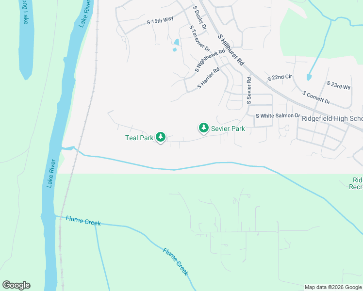 map of restaurants, bars, coffee shops, grocery stores, and more near 1811 South Sevier Road in Ridgefield