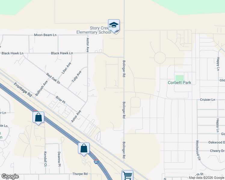 map of restaurants, bars, coffee shops, grocery stores, and more near 385 Bolinger Road in Belgrade
