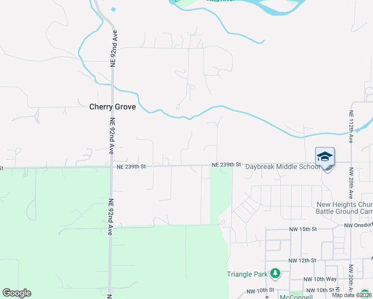 map of restaurants, bars, coffee shops, grocery stores, and more near Northeast 97th Court in Cherry Grove